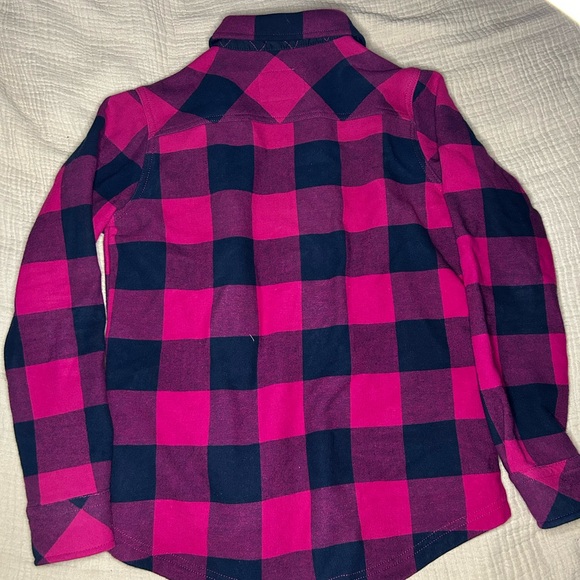 Orvis women Fuchsia and Navy Plaid Shirt - Picture 2 of 2